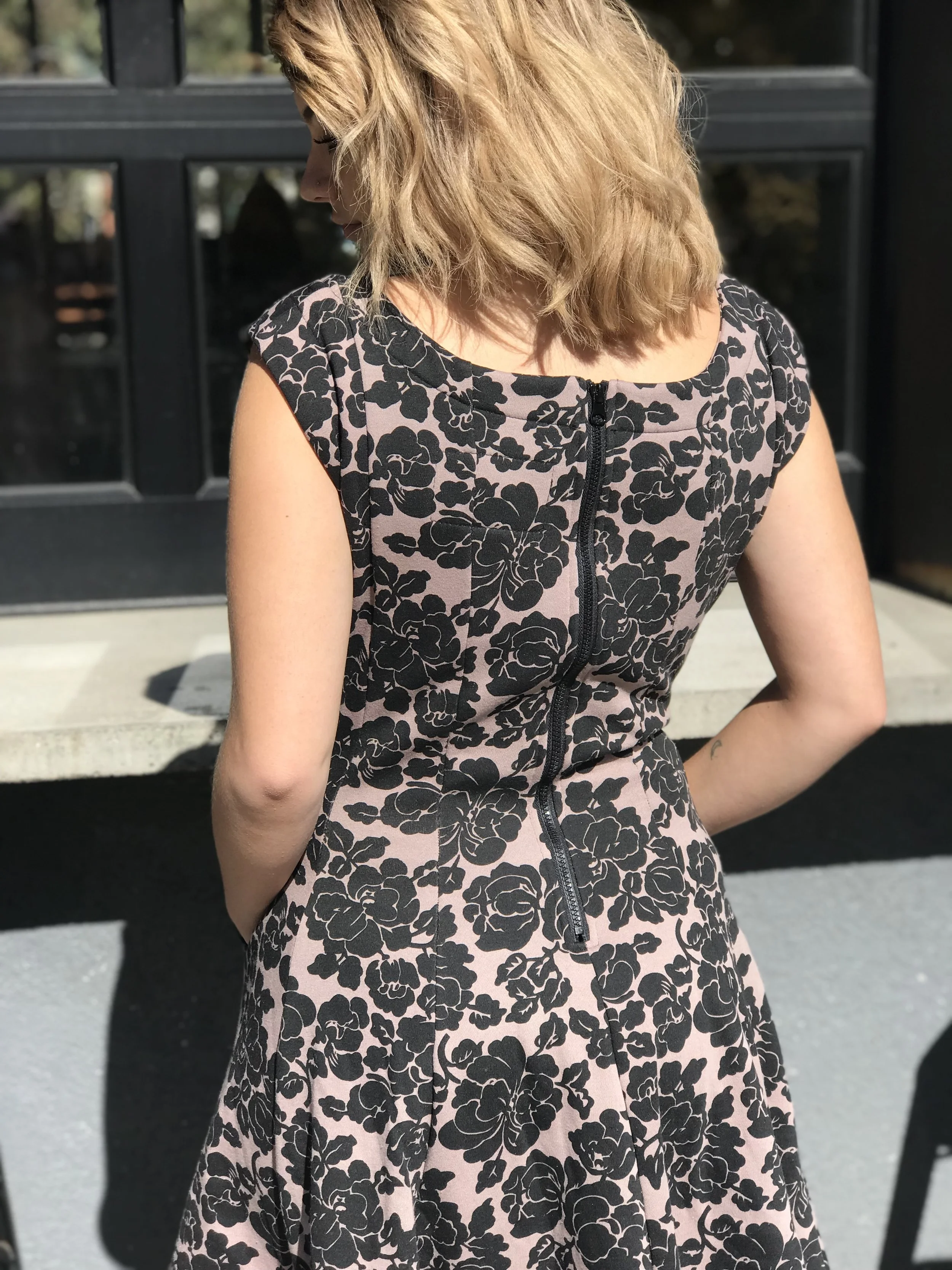 Floral And Fleece Dress