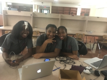 Students at the introductory Bulldog Bytes camps learn cyber-security basics: security vulnerabilities, cyber crime, and how attention to safe online behavior is crucial to their personal safety.