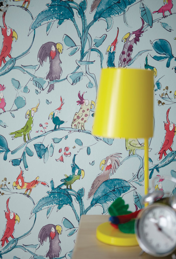 Cockatoos, Quentin Blake collection, Osborne & Little – £46 per roll
