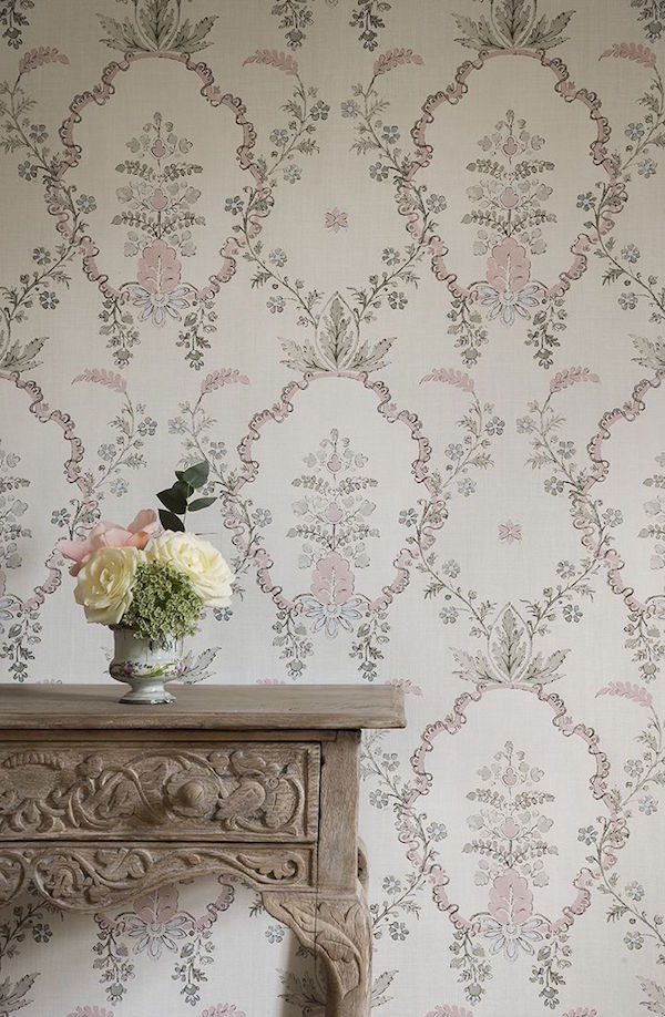 Vallance in Myrtle Pink, Spitalfields collection, Lewis & Wood – £58.80 per m