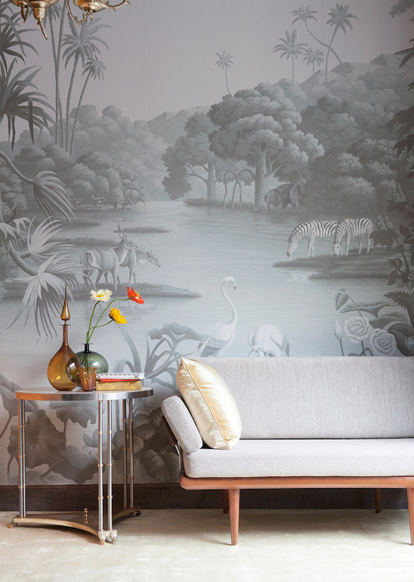 'Scenes of Africa' in Crystal Grey colourway on scenic paper; Photo by Dan Marshall. Price available on request