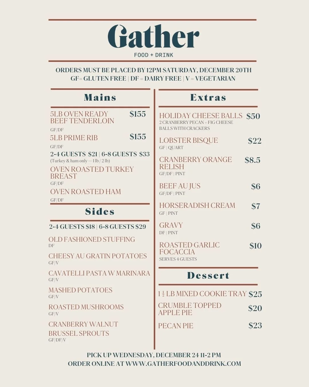 Tis the season for less stress and more family time. ❤️
10 DAYS LEFT to order your Christmas meals &mdash; don&rsquo;t wait!