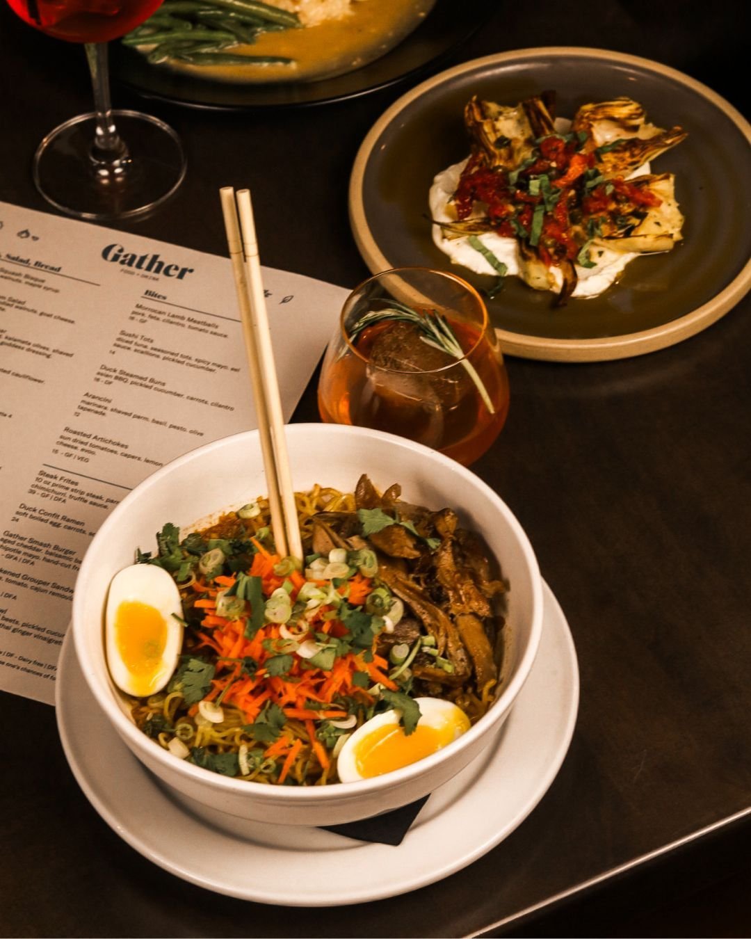 Cold weather comfort, Gather-style. Duck ramen.
