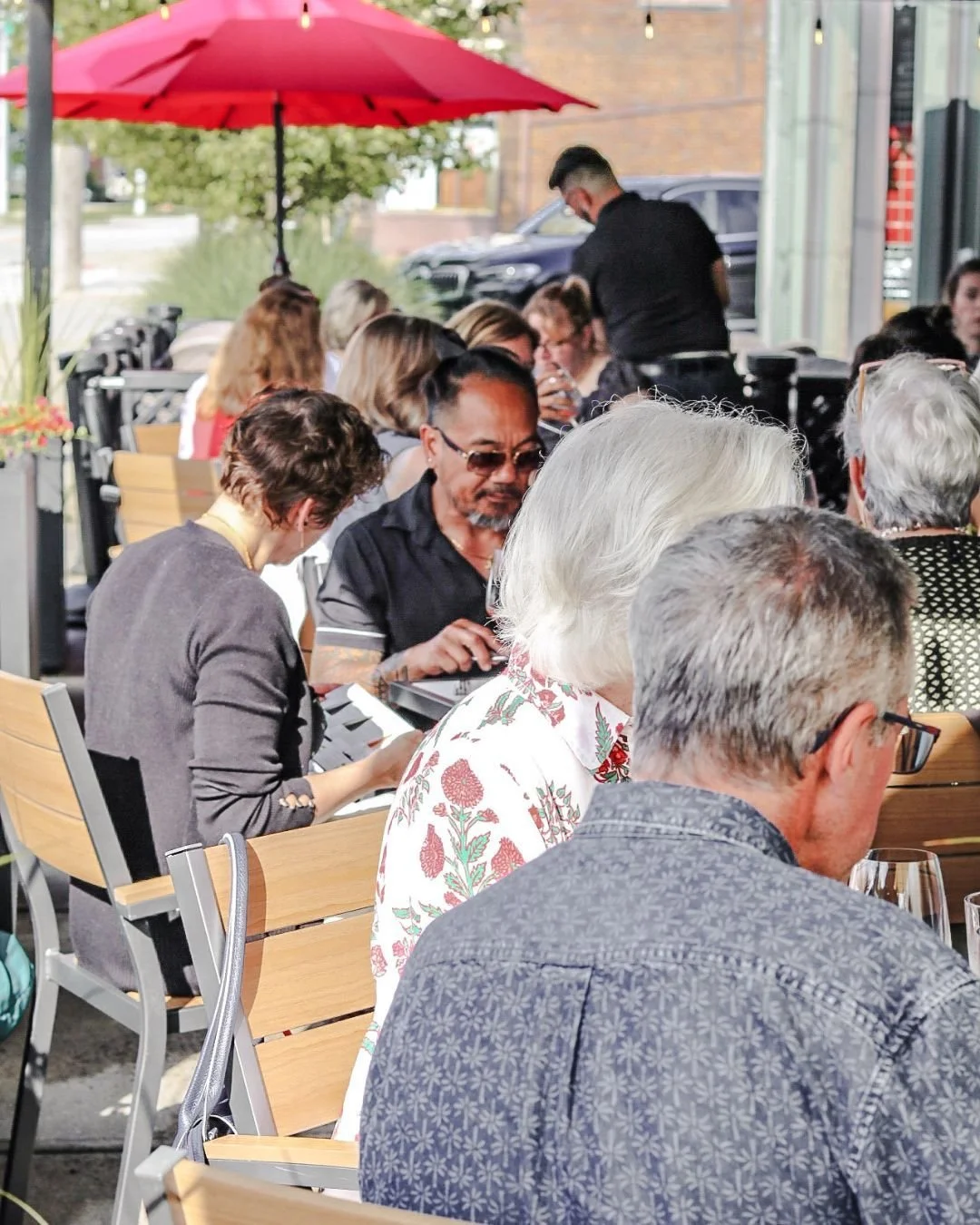 High of 67&deg; and patio season still sounds like a win to us 🥂
Our patio will be open tonight &mdash; perfect for a light jacket, a glass of wine, and a little fresh air. Whether you&rsquo;re stopping by for happy hour or settling in for dinner, w