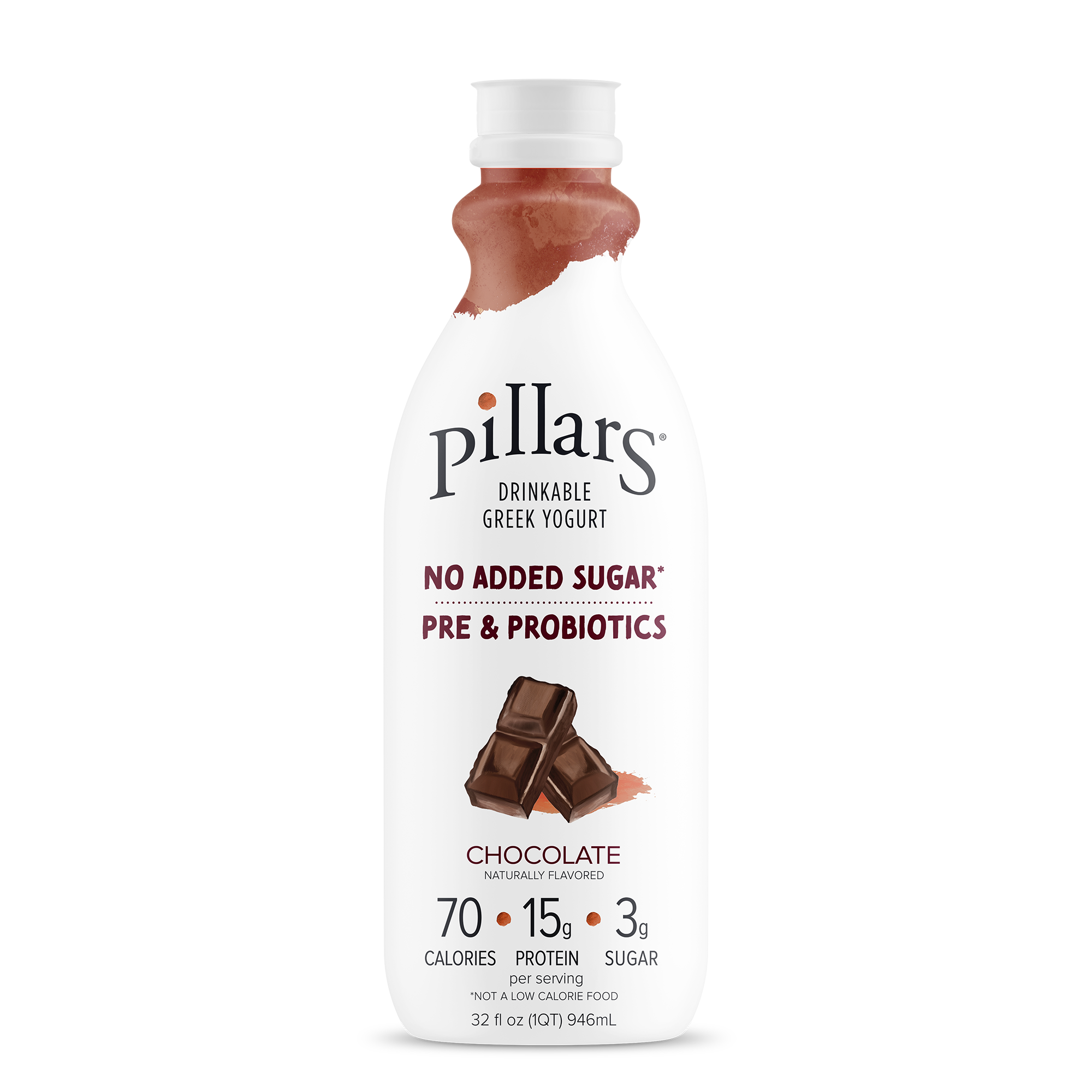 Chocolate 32 oz. — Pillars Drinkable Greek Yogurt