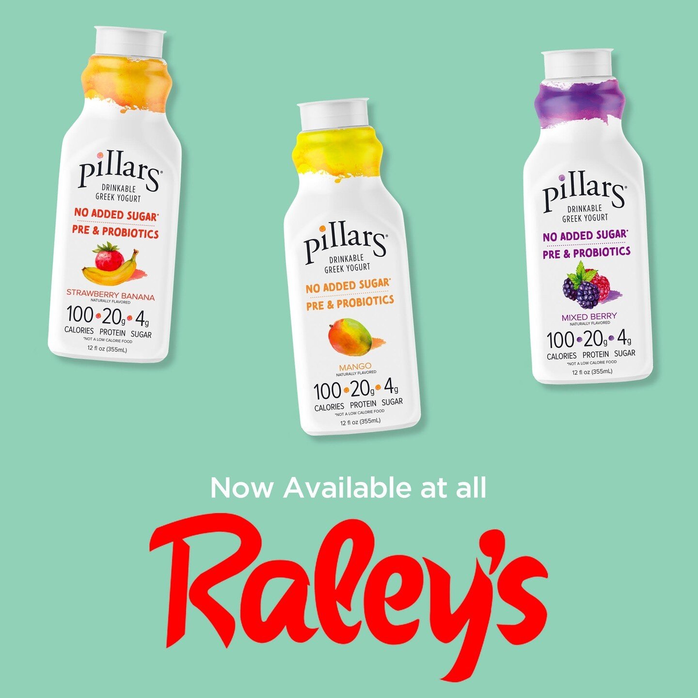 NEW STORE ALERT! 🥳⁠
⁠
Our single-serve drinkable yogurts are now available at all @Raleys locations. ⁠
Find your favorite flavor today!⁠
⁠
⁠
⁠
 PSA Reminder: check out the store locator on the Find Us section of our website to see all the stores car