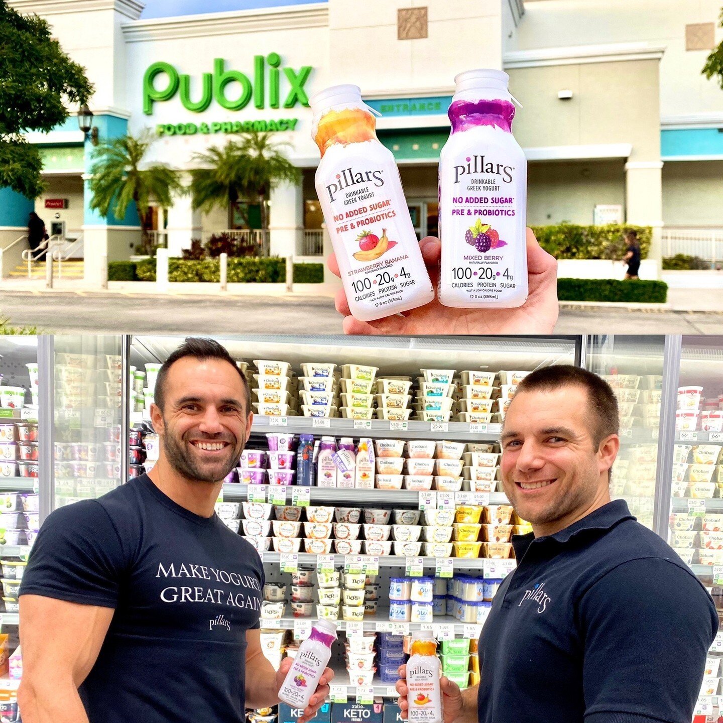 PILLARS is now available in all @Publix !⁠
⁠
Our biggest launch yet (1300+ stores) and one of the sweetest!⁠
⁠
Five years in the making, literally. We received the acceptance email in the same week 5 years after our first sales call to Publix back in