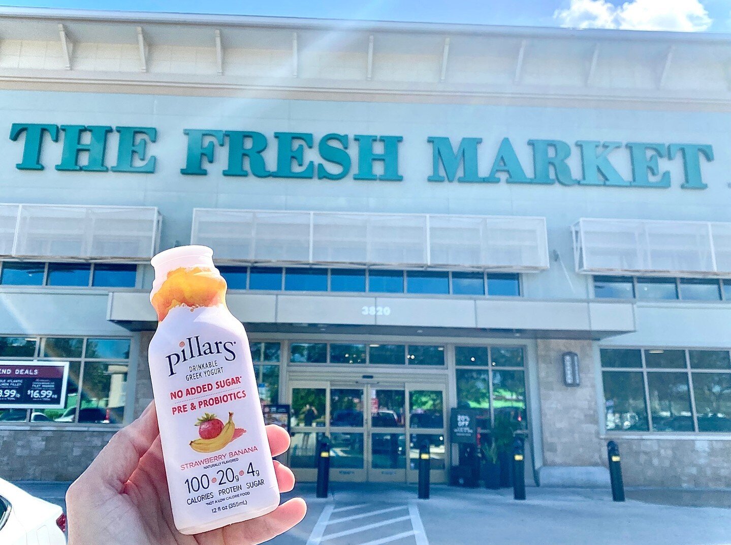 More Stores, Better Yogurt! 🎉🙌⁠
⁠
Our single-serve drinkables are now available at all @thefreshmarket locations. ⁠
⁠
⁠
⁠
⁠
#PillarsYogurt #NaturallySimple #noaddedsugar #yogurt #health #healthysnacks #fit #fitfam #fitfood #cheers #probiotics #well