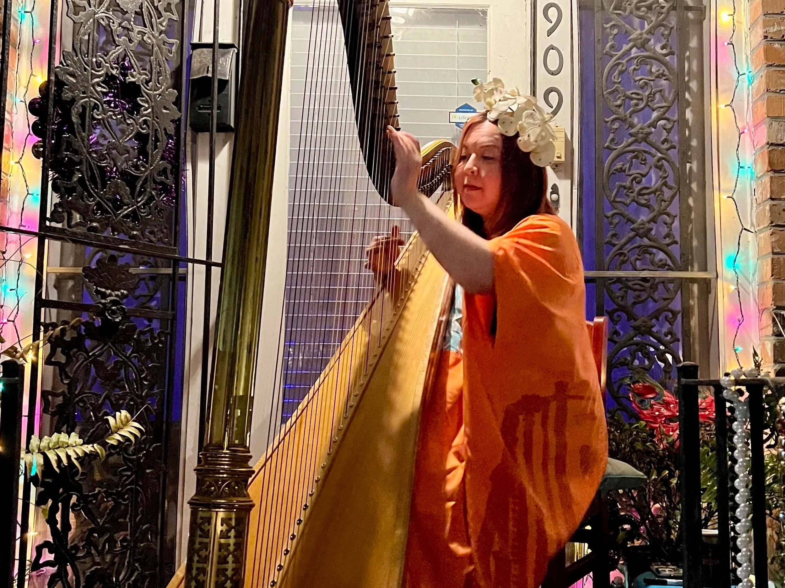 Mardi Gras Evening - Golden Harp Porch Concert