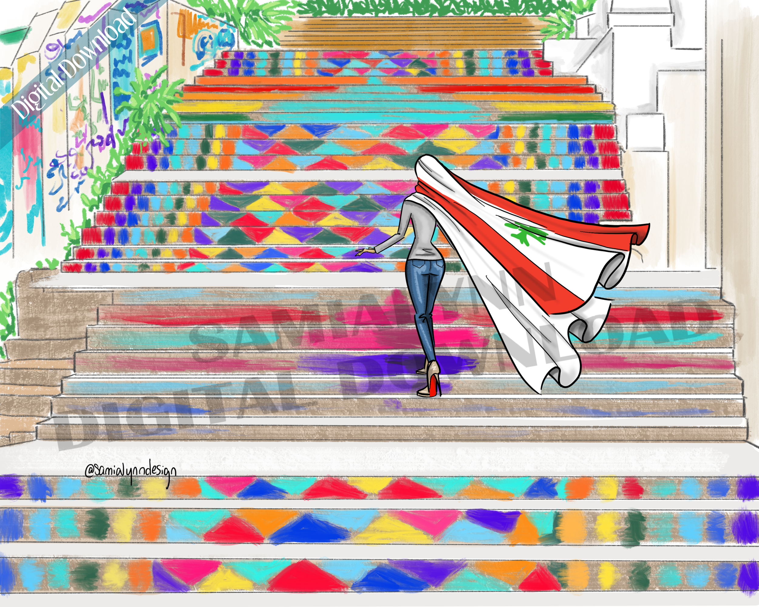 Stairs of Beirut Print (Digital ONLY)