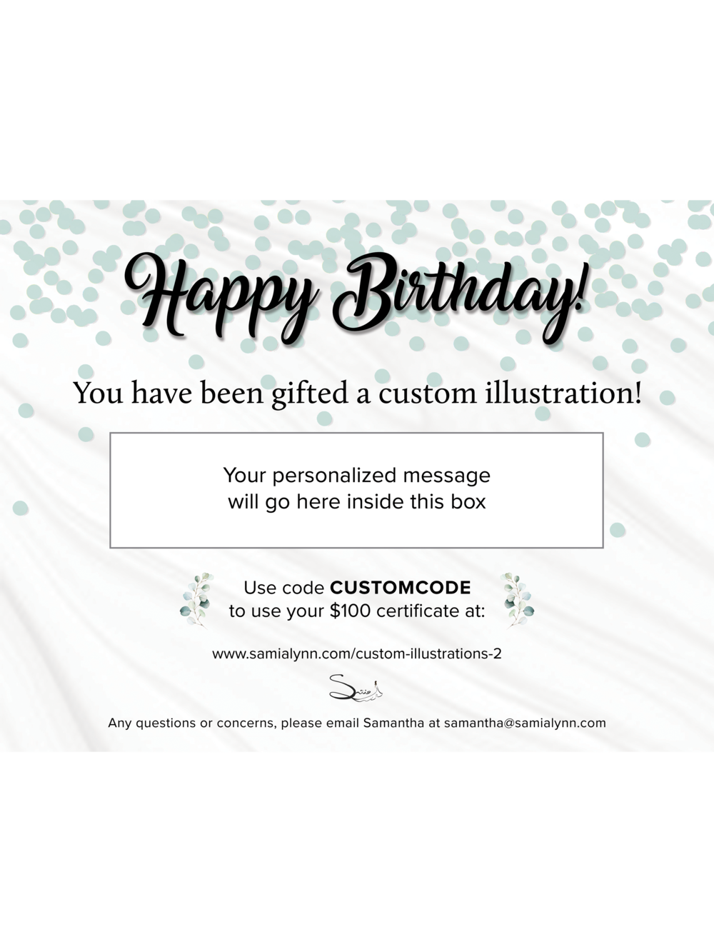 Happy Birthday Gift Certificate Template Custom Birthday Gift