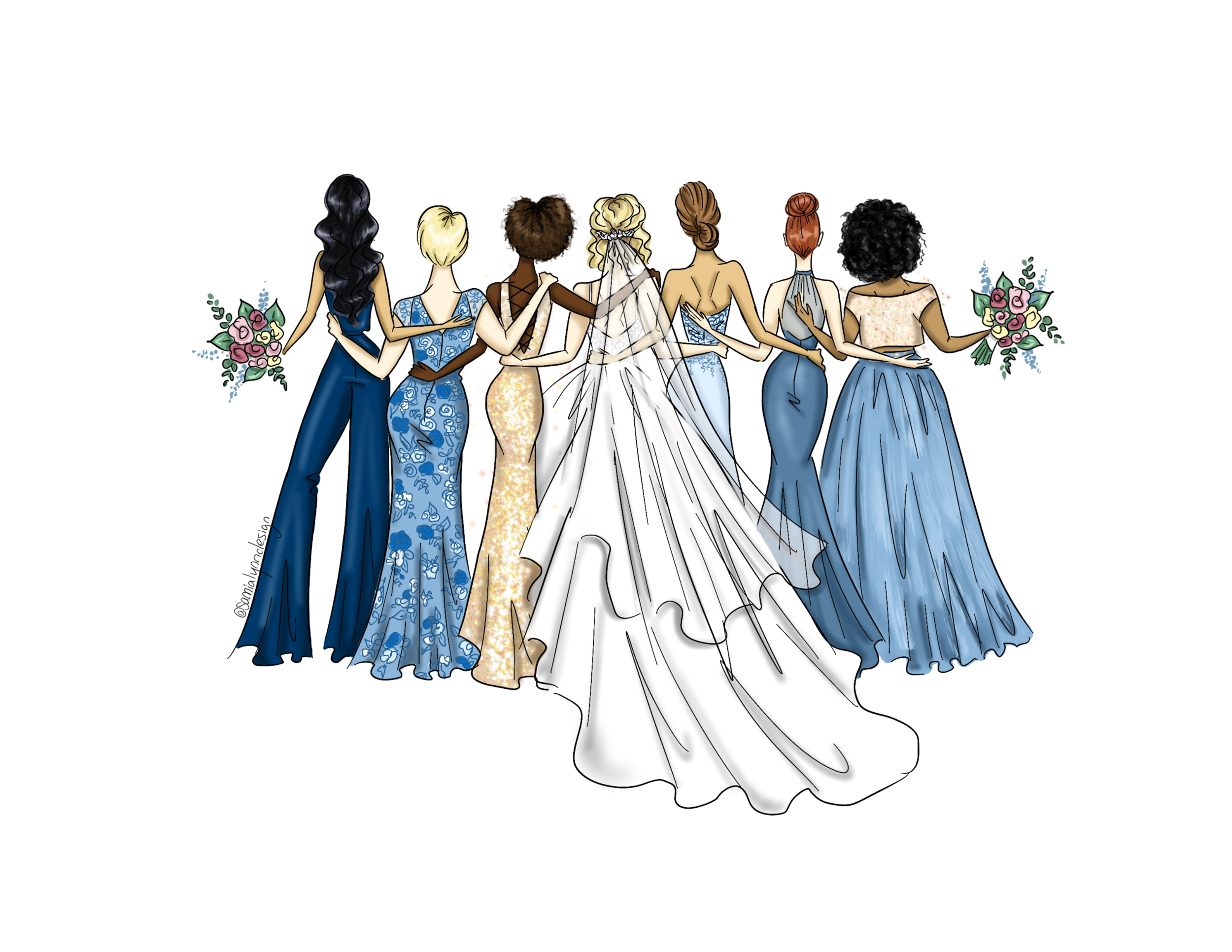 How to Mix and Match Bridesmaid Dresses