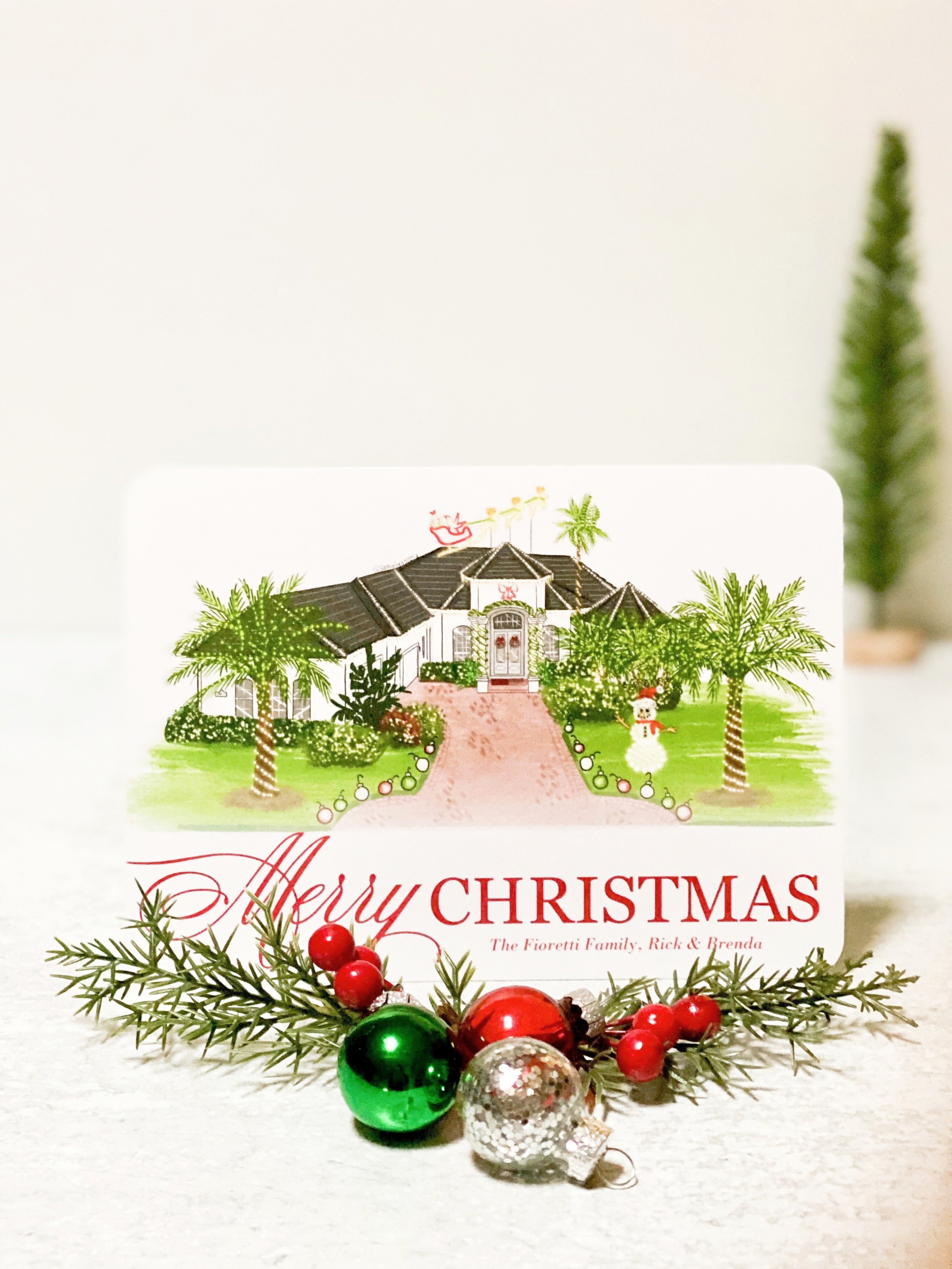 custom christmas card