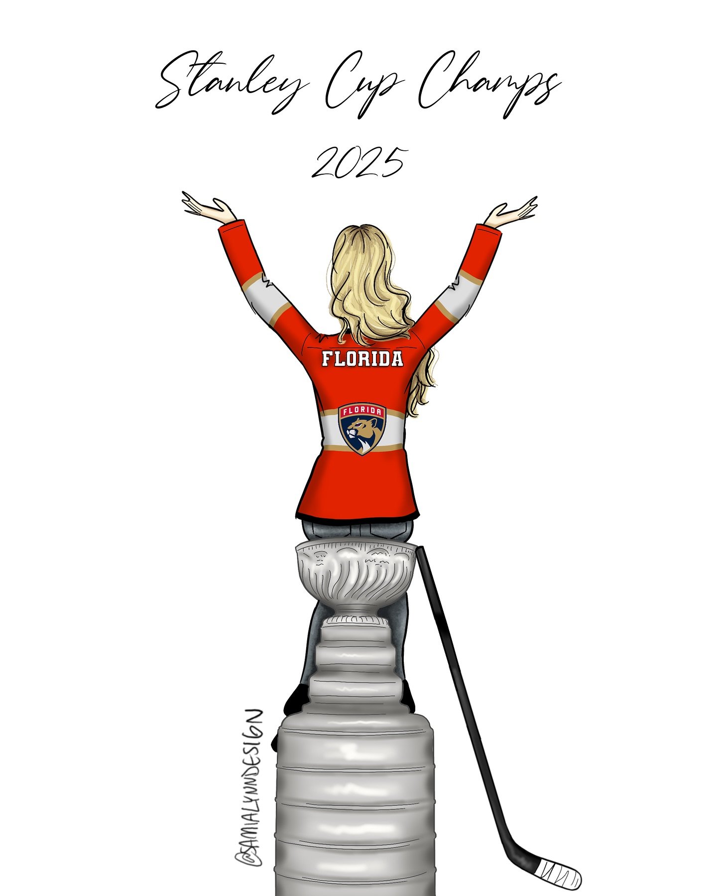 Huge congrats to the @flapanthers on their win last week! 🙌🏼

The Stanley Cup is staying down south for the 4th time since 2020 🏆

Cheers to another amazing season in the world of hockey 🏒
.
.
.
.
.
#samialynn #nhlfinals #floridapanthershockey #f