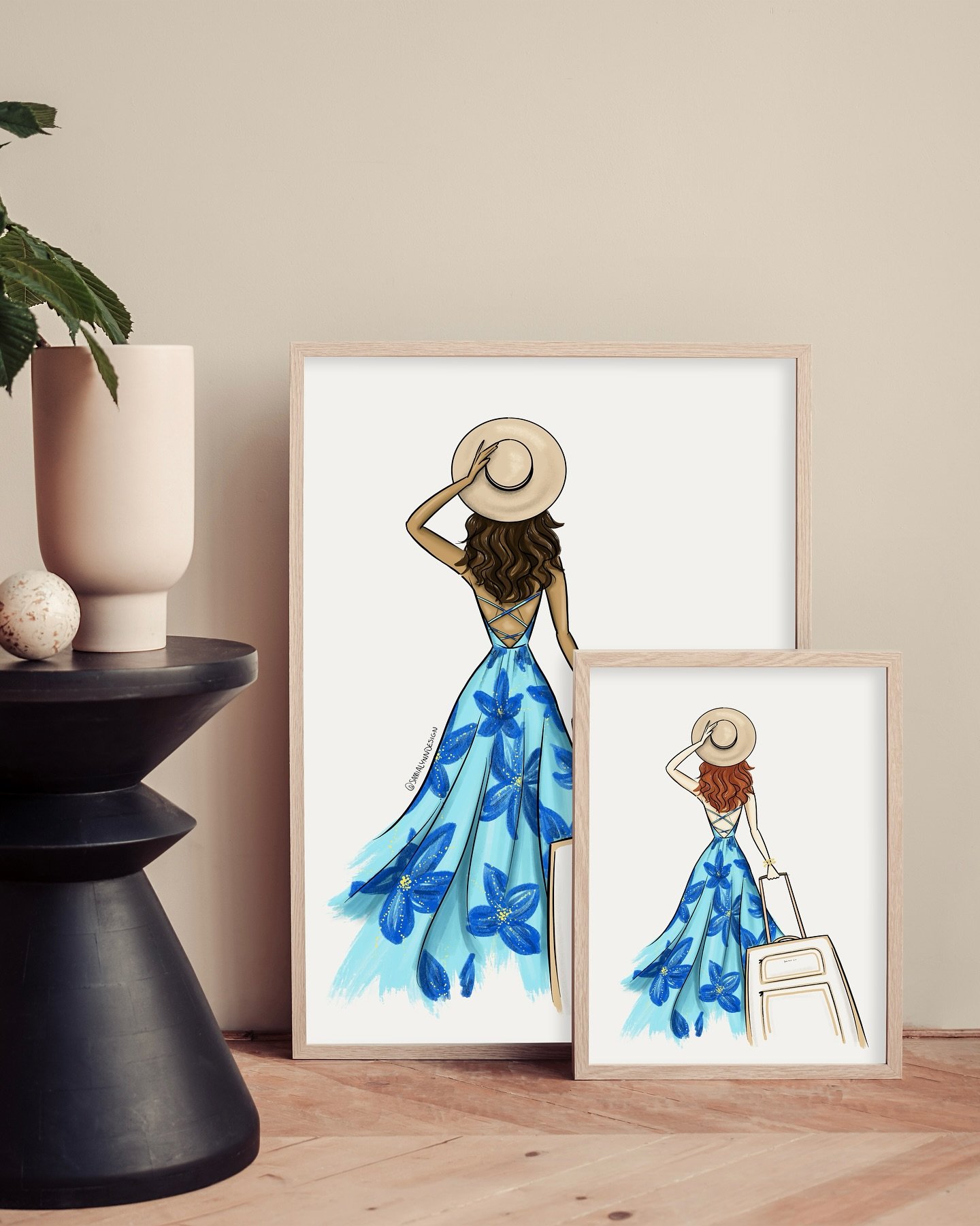 Meet July&rsquo;s print of the month:

Jetsetter ✈️

At the peak of summer travel, this gal&rsquo;s right on theme! Pick your skin tone, hair color, and print size that works for you. 

Buy it at www.samialynn.etsy.com

Want to receive Print of the M