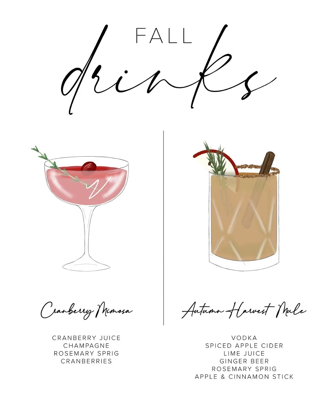 Okay but can we all agree that fall cocktails just hit different?!🍷🍂

Hot toddies, apple cider margs, cozy drinks that taste like a hug in a glass&hellip; and now your bar setup gets to look as good as your drinks taste!😍

I&rsquo;m bringing your 