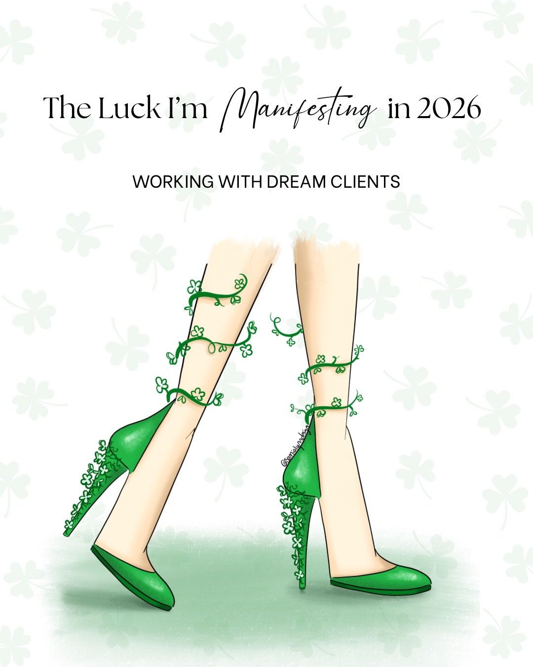 ✨Manifesting✨ for the rest of 2026. 

Which is your favorite? Mine&rsquo;s at the end 😉💚
.
.
.
.
#stpattysday☘️ #manifesting2026 #liveillustrator #fashionillustrator #fashionartist