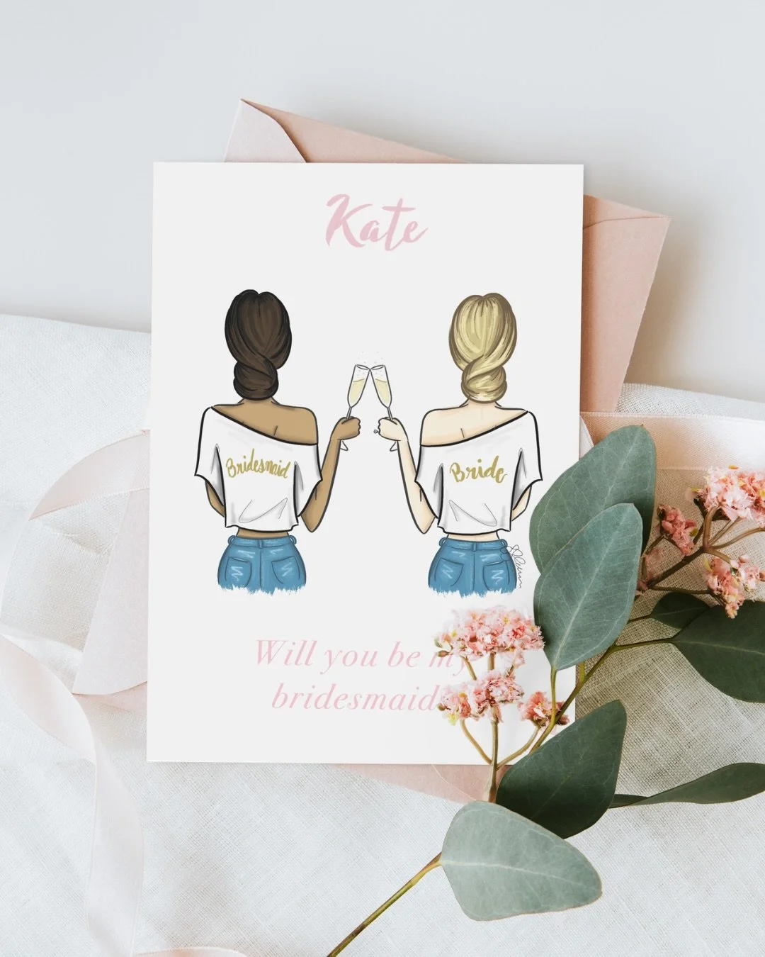 Wedding party proposals deserve to feel just as special as the wedding day itself and this offering just got an update! 💌

Skip generic cards and go for something your squad will actually treasure: custom illustrated proposal cards, now with more in
