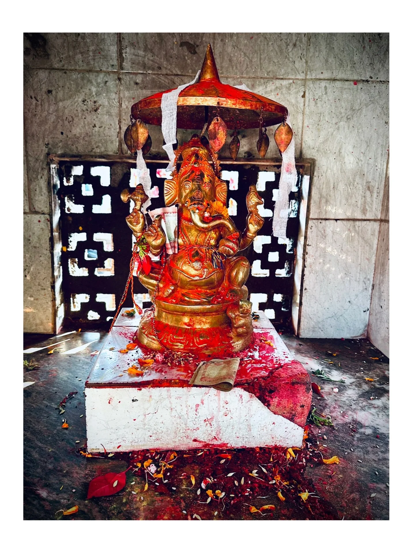 Today in Pokhara&hellip;

Ganesha Altar at Tal Barahi Mandir 
Cormorants over Phewa Lake

#Ganesha #pokharanepal #Cormorants