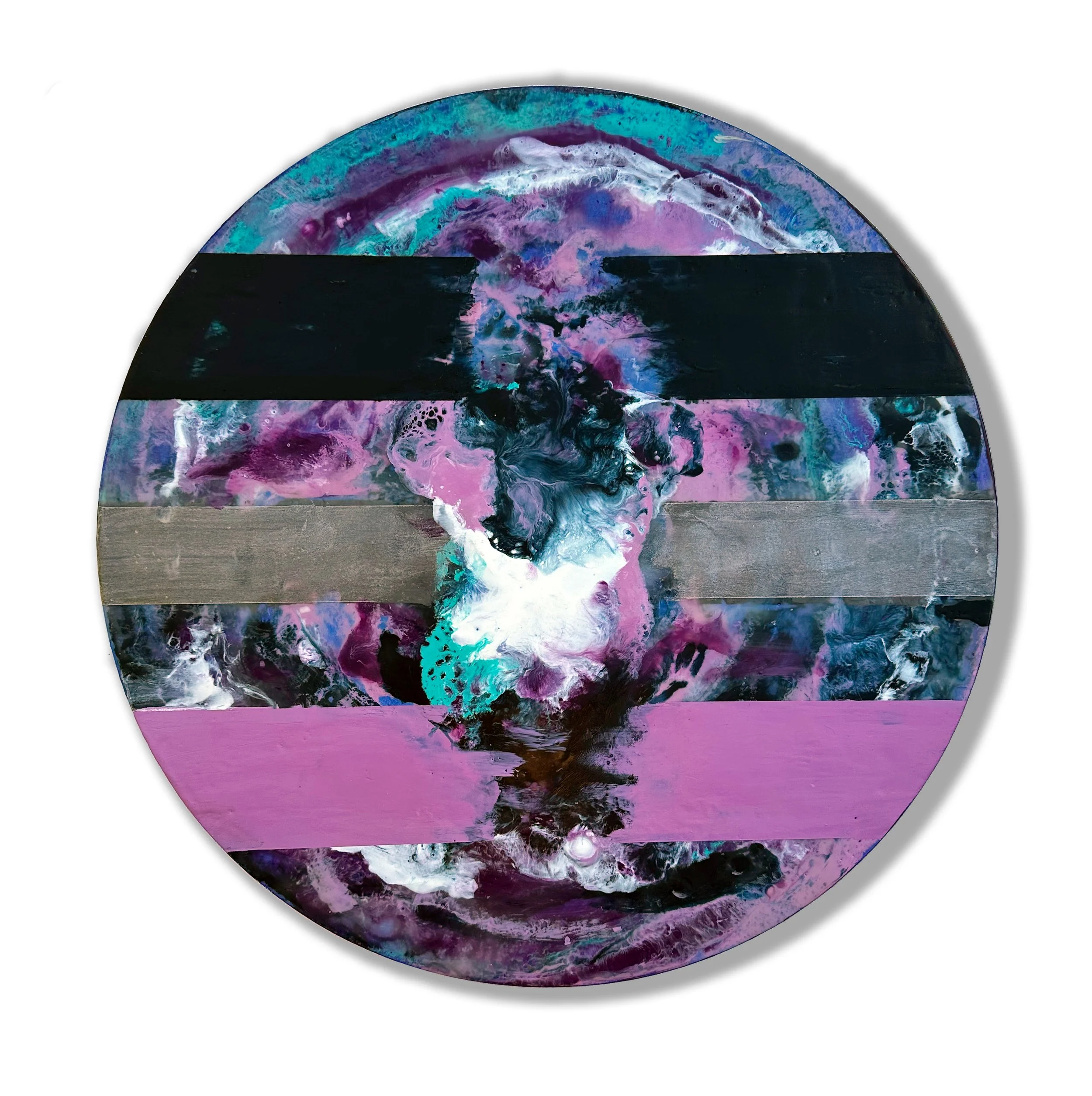 Vapor Target: Amethyst, 16 inches (diameter) x 0.875 inches