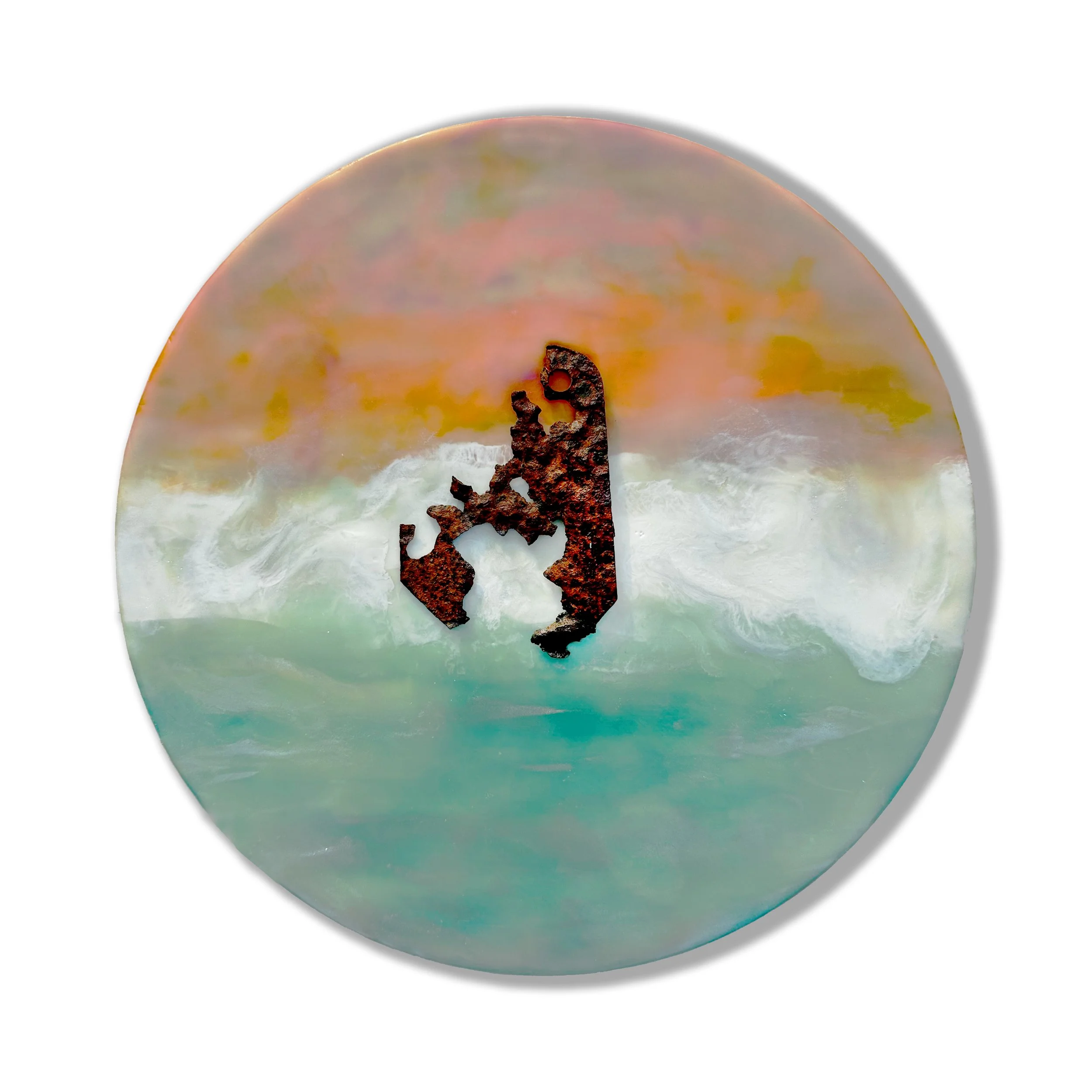 Road Trip, 12 inches (diameter) x 0.875 inches