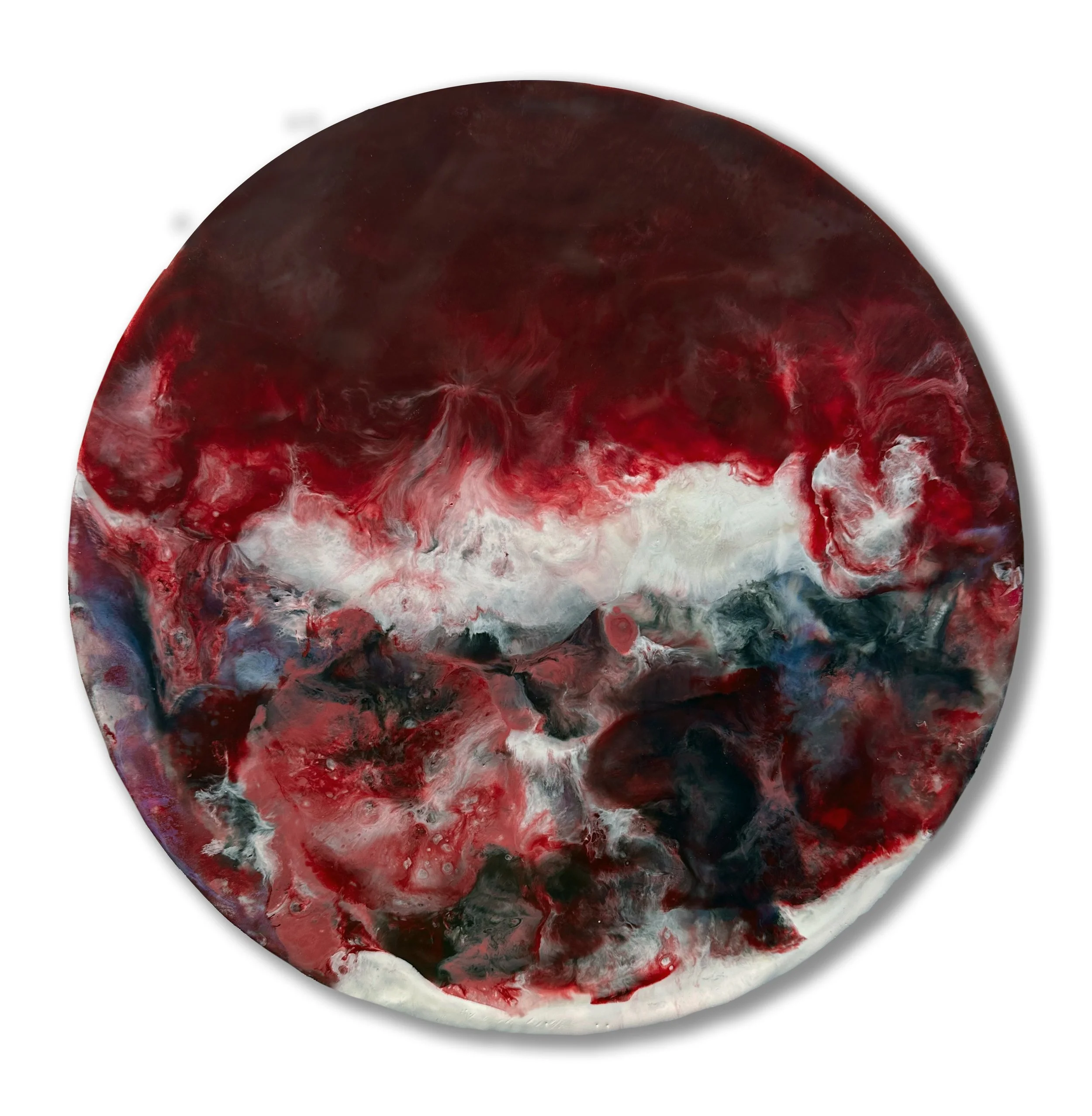 SOLD Cabernet Horizon, Lollipop, 12 inches (diameter) x 0.875 inches