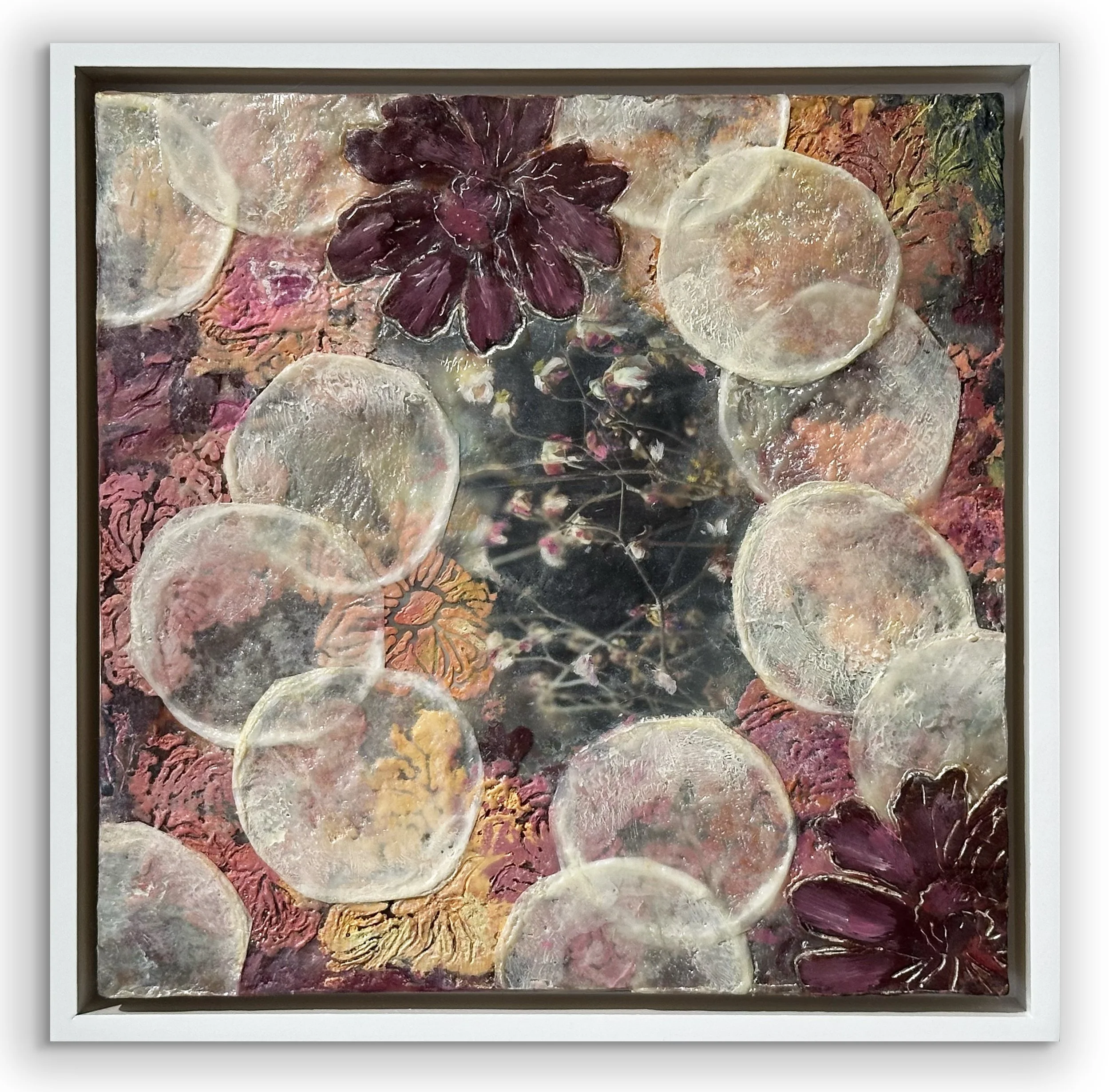 SOLD Reimagined, Framed 9 x 9 x 2 inches