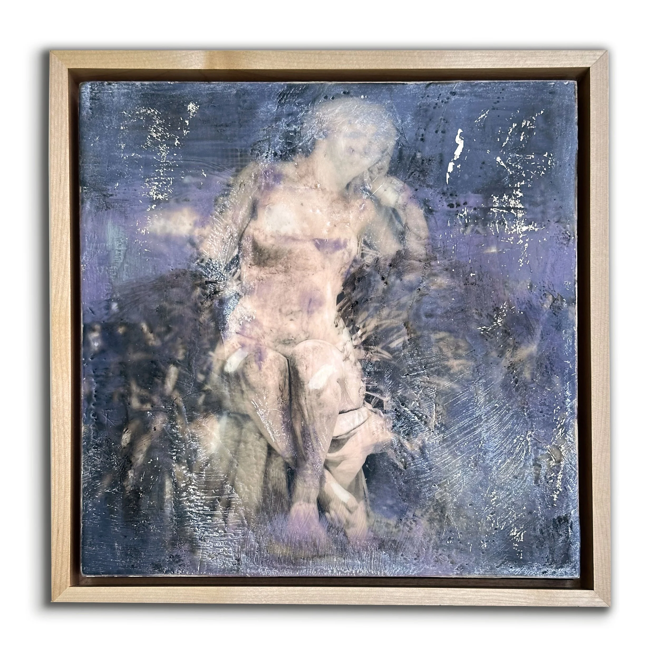 SOLD Lady of Estrela, Framed 9 x 9  x 2 inches