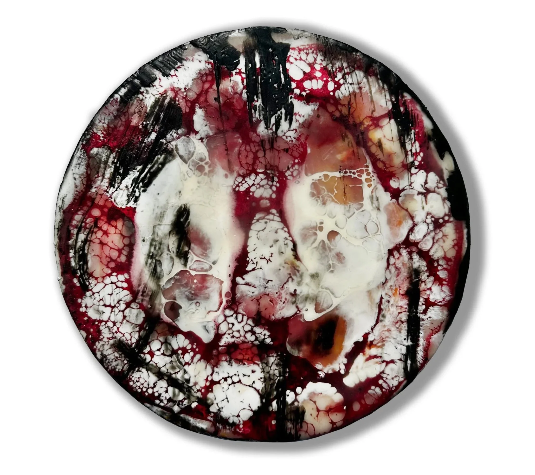 Bruised Velvet, 6 inches (diameter) x 0.875 inches