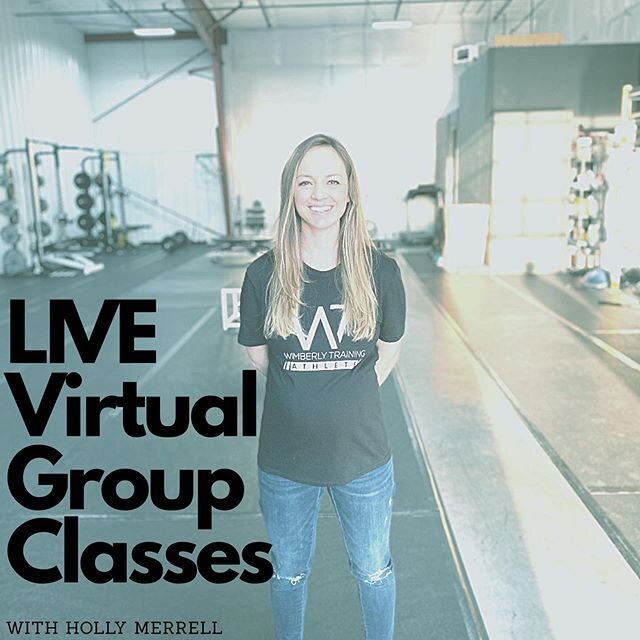 We as in @hollymerrell 😀have been running some awesome virtual classes. These are for all Wimberly Training clients and athletes. If you are not currently a member message us on how you can get set up and started ASAP. We would love for you to join.