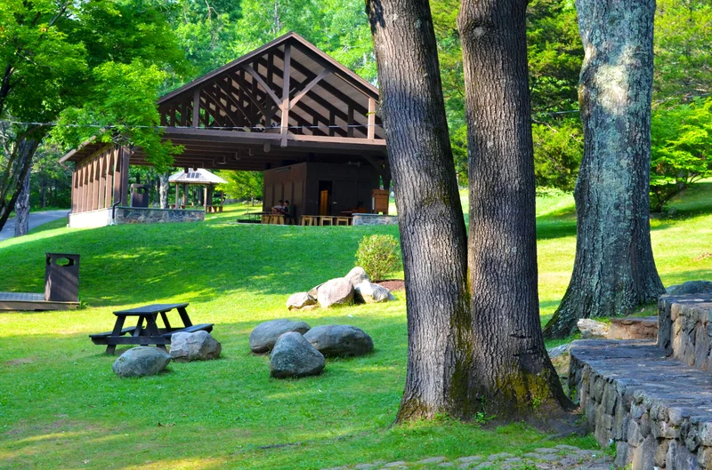 View of The Lawn and The Pavilion and The Gazebo in the background.