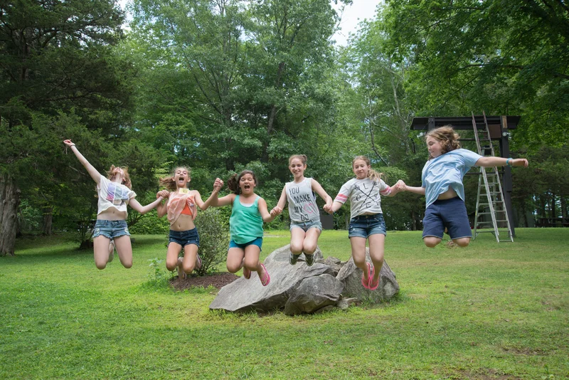 Having fun on The Lawn.