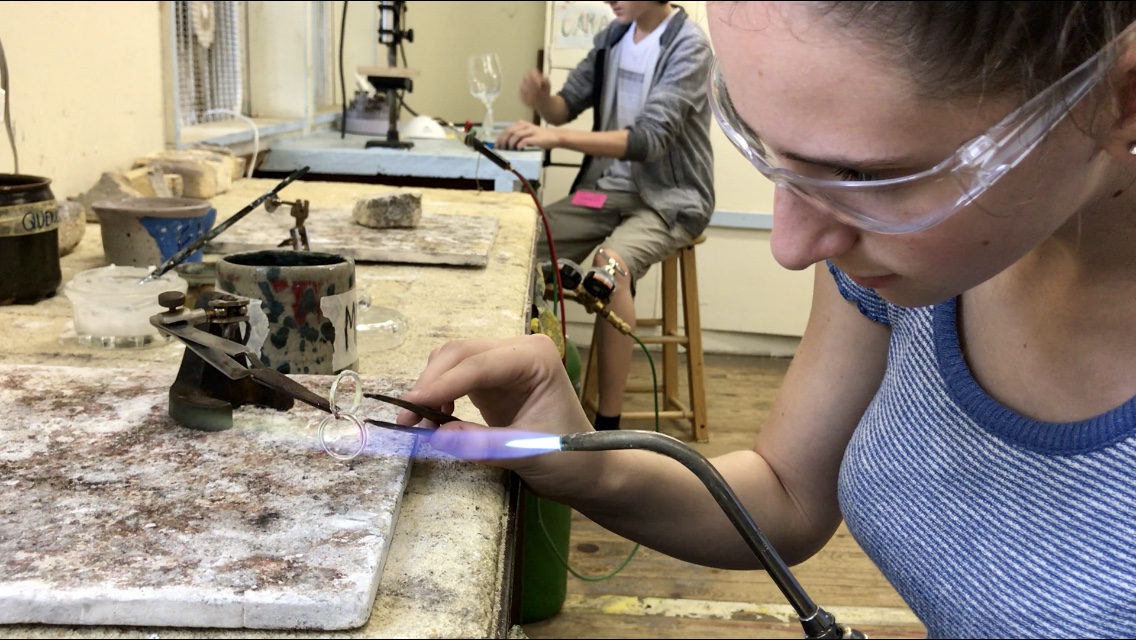 Making rings.