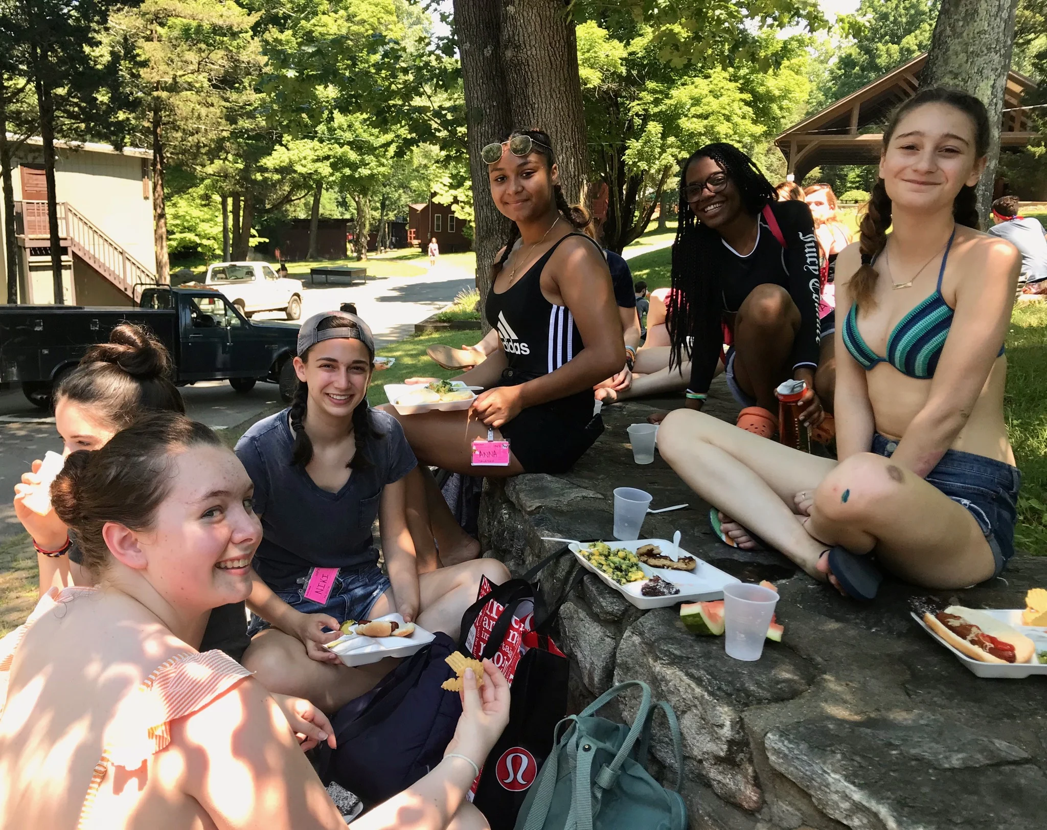 CITs enjoying our first picnic lunch of the summer.