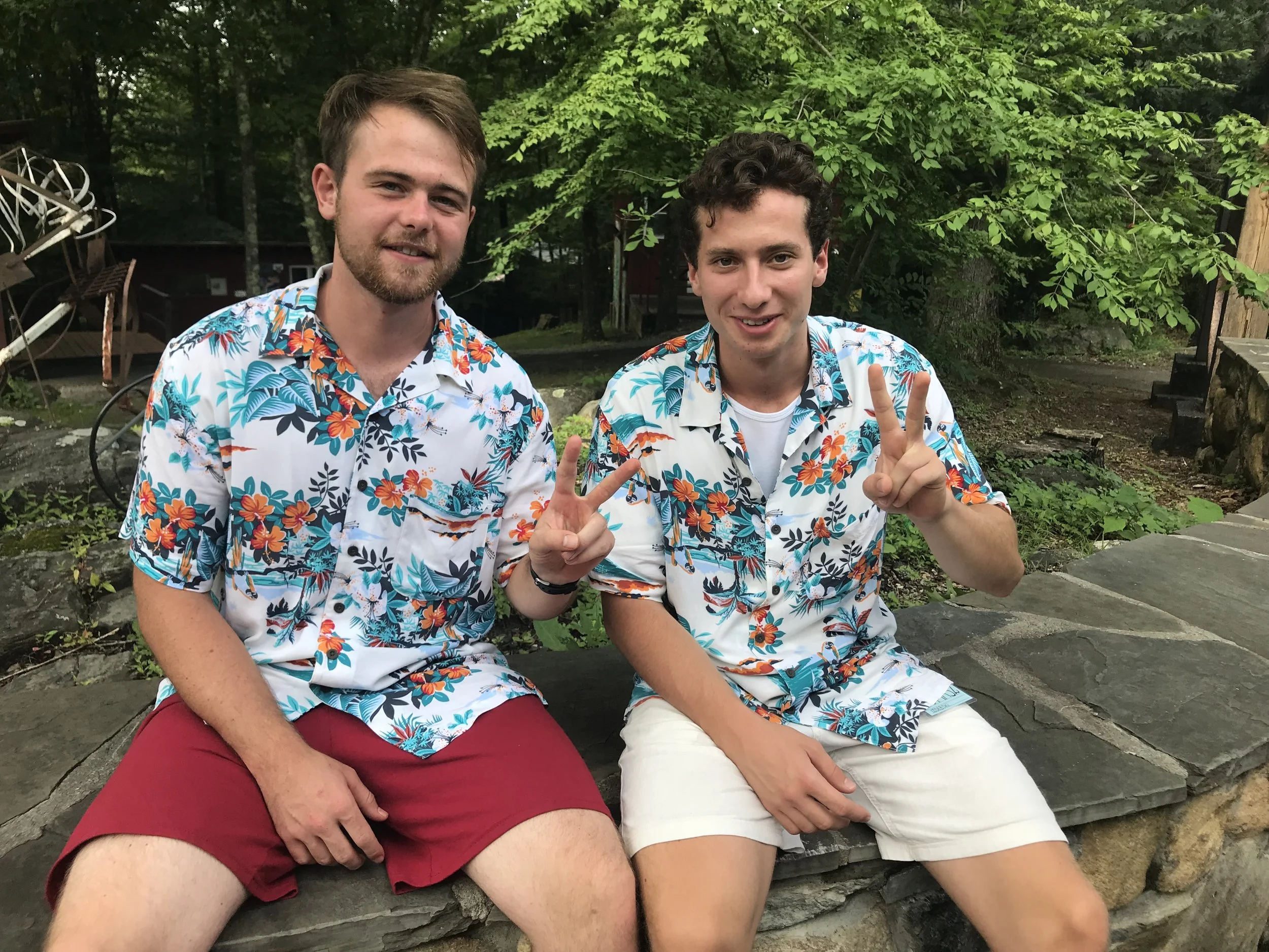Our staff getting into the spirit of Hawaiian Friday.