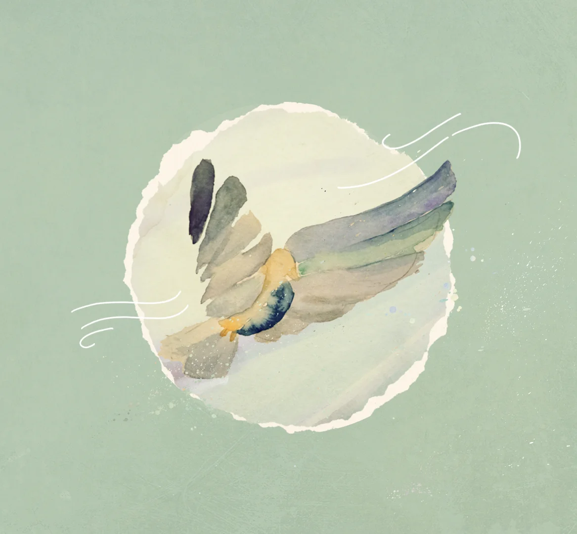 watercolor art for living word community church series design