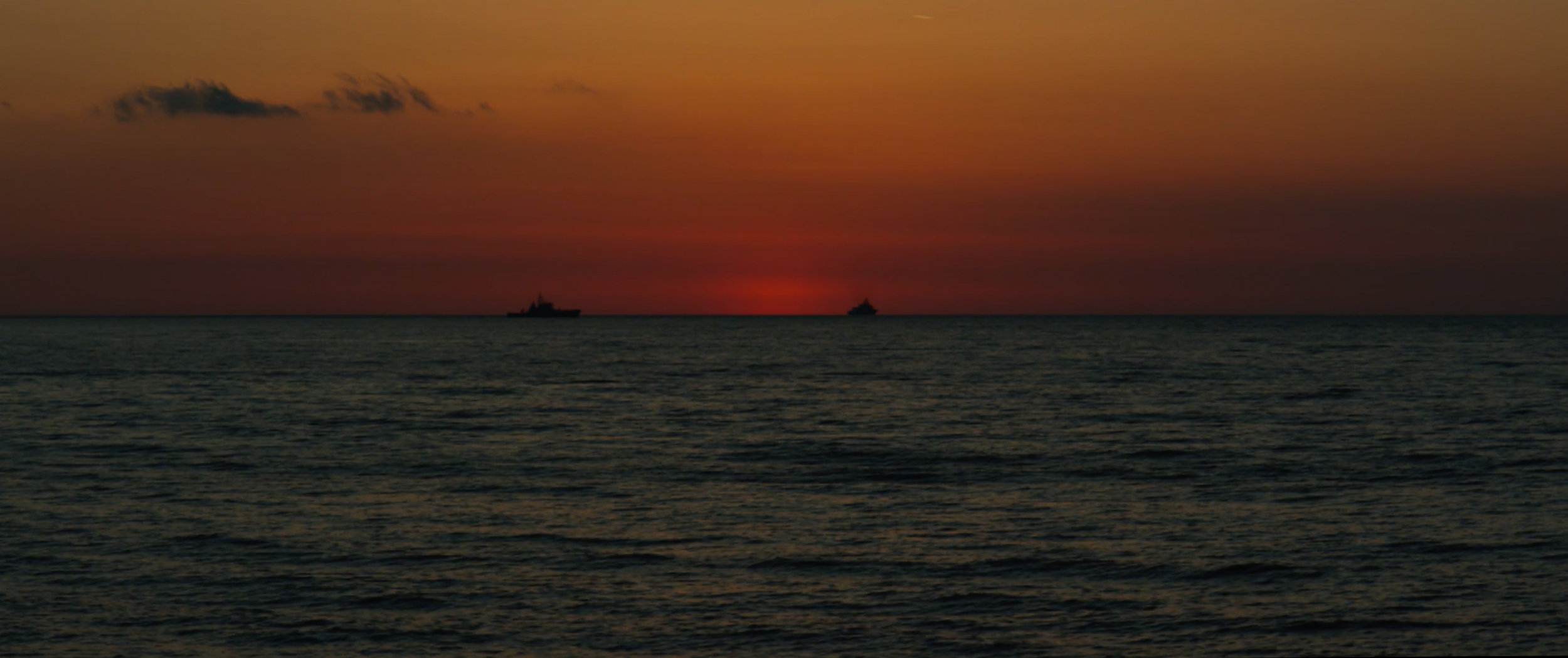 Lesvos Island Greek Sunset Agean Sea and Turkey