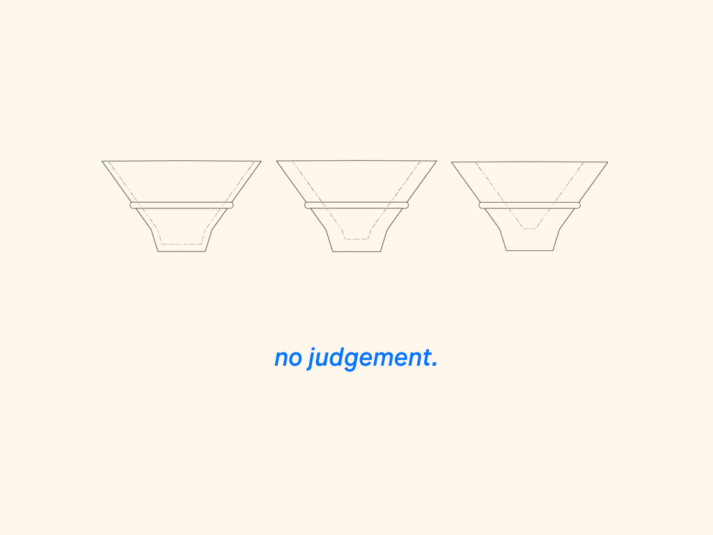 Sake cups that don't judge you