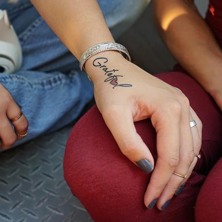 Temporary Affirmation Tattoos