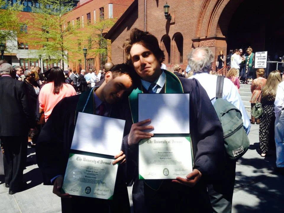 BFFS on UVM graduation. May 2014. 