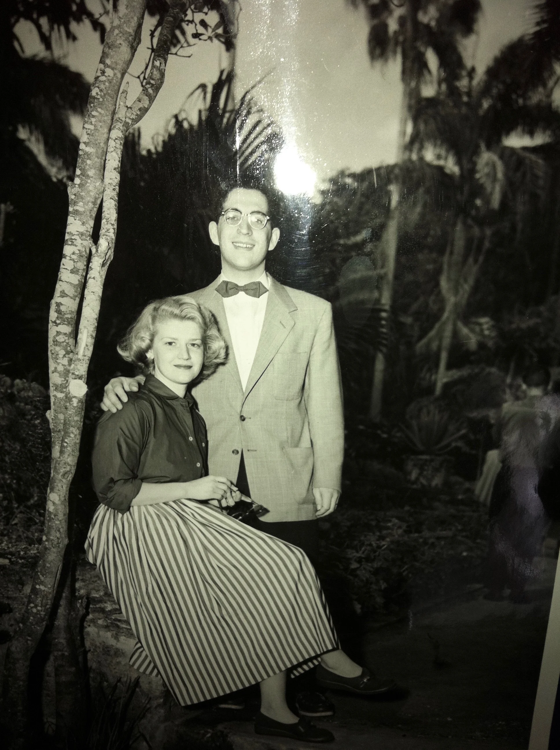 Non-Non and Pop-Pop Demasi on their honeymoon. Circle 1948. 