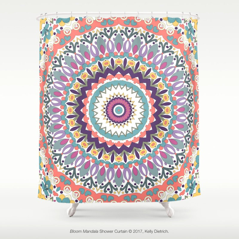 Bloom Mandala Shower Curtain