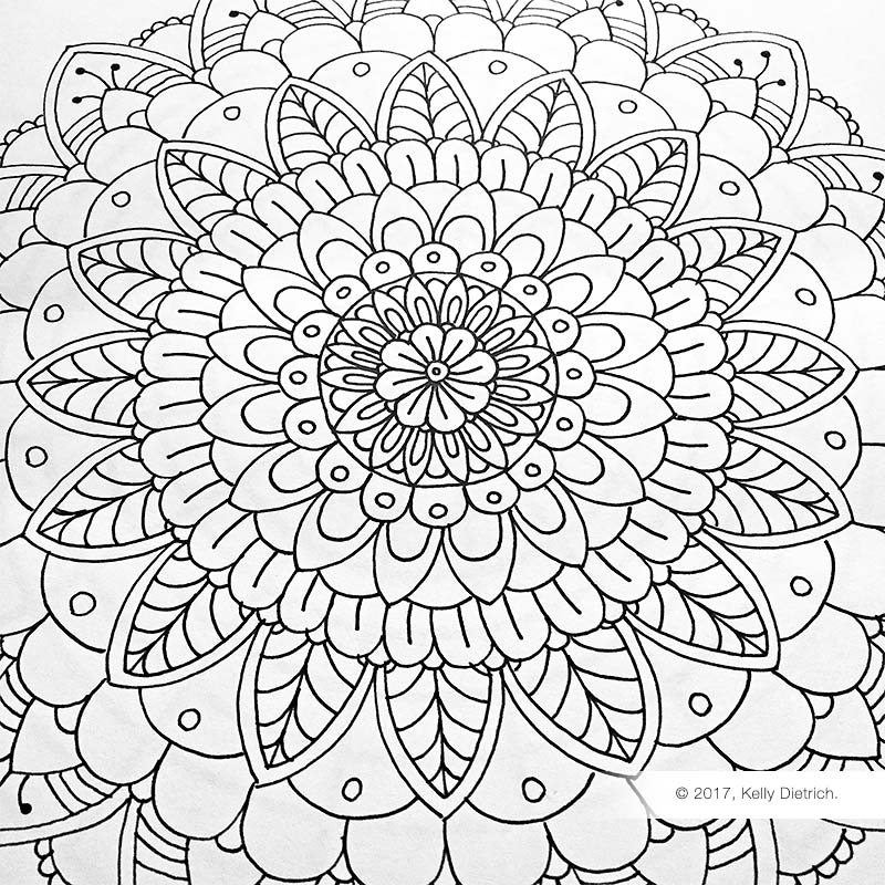 Free Mandala Template for Hand Drawn Mandalas — Kelly Dietrich Mandala Art