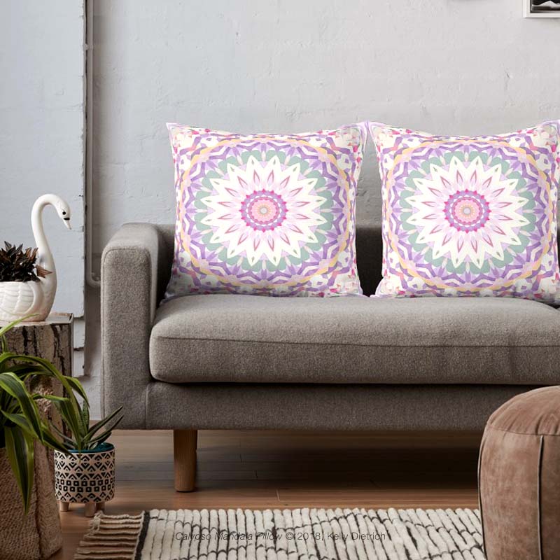 Calypso Mandala Throw Pillows