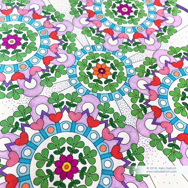New Mandala Coloring Book Just Released — Kelly Dietrich Mandala Art