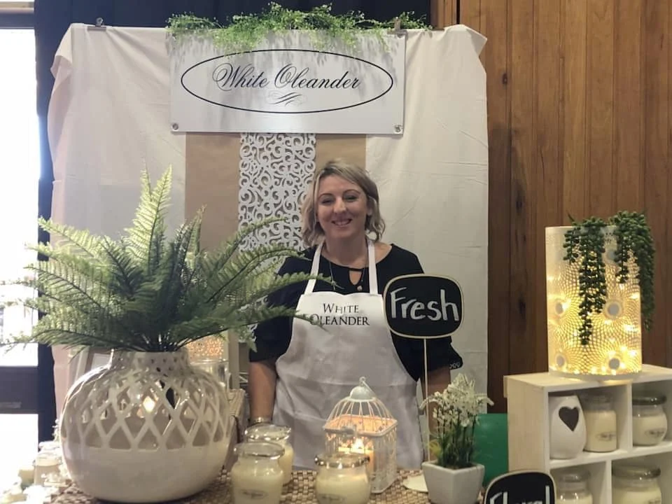 White Oleander's new look soy candles launched in time for Callide Valley Show