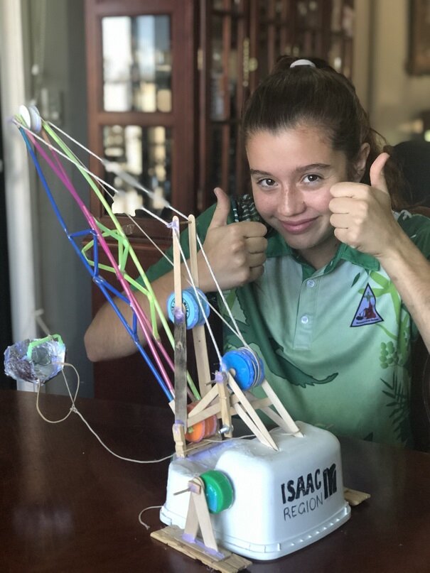 Isaac youth creating art &amp; engineering in isolation