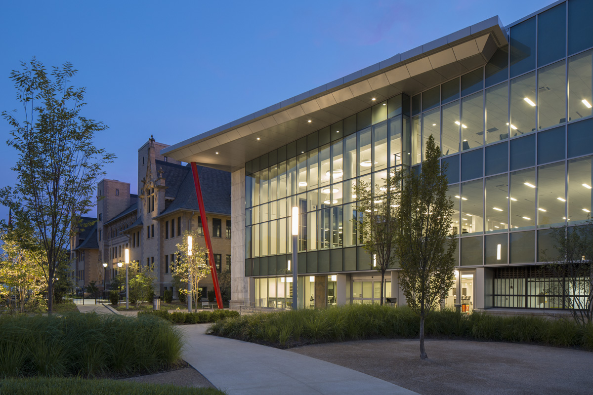 Columbus Main Library and Cristo Rey Columbus High School