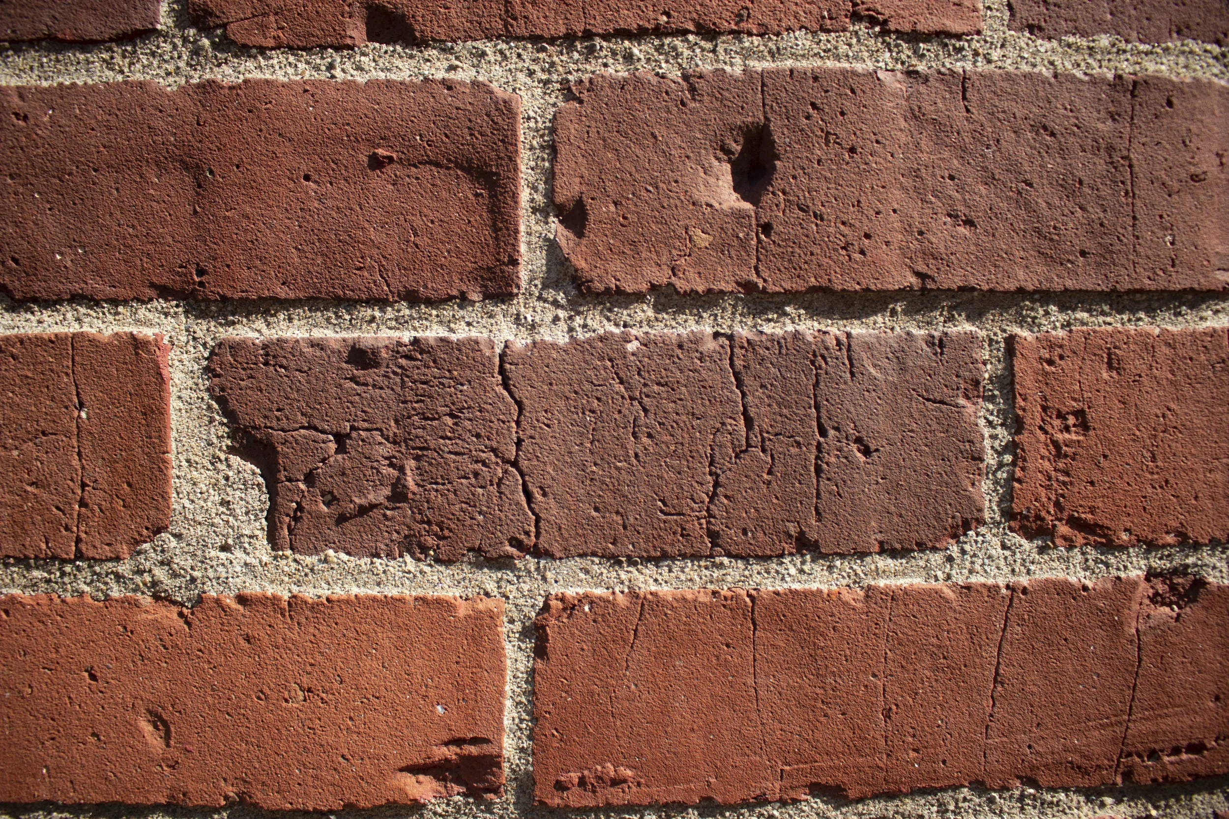Cracked bricks