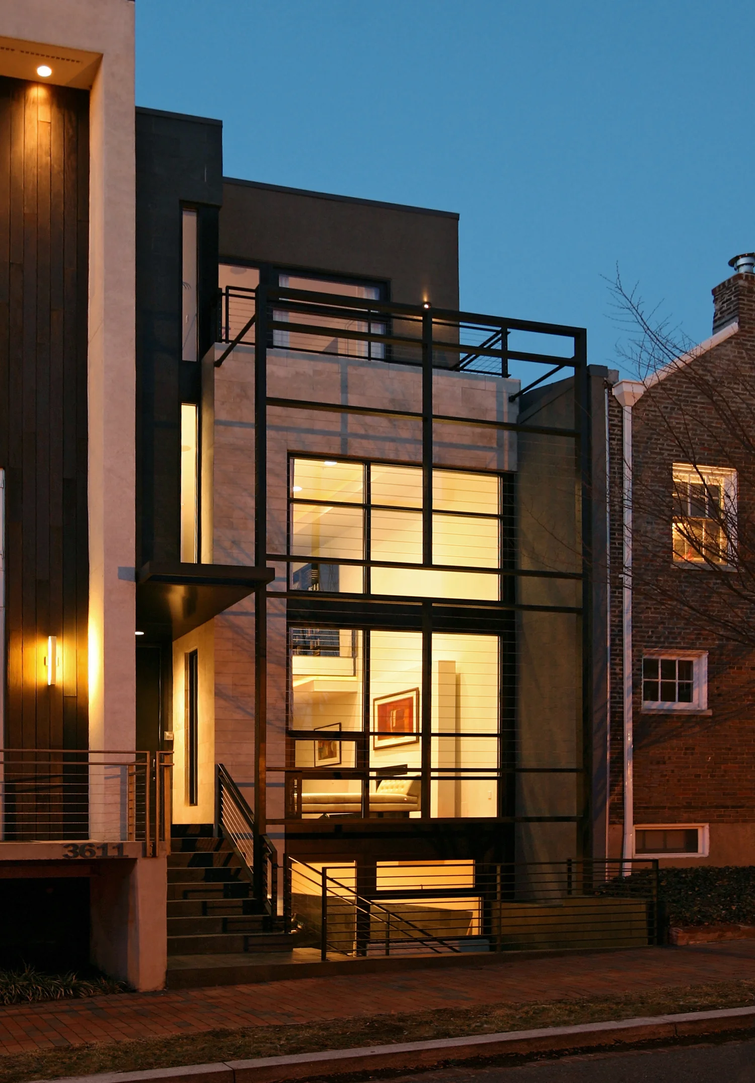NEW CONSTRUCTION - SINGLE FAMILY ROWHOUSE DESIGN SCOPE OF WORK: PRELIMINARY DESIGN, DESIGN DEVELOPMENT, CONSTRUCTION DOCUMENTS, CONSTRUCTION ADMINISTRATION, LIGHTING DESIGN, FINISH AND FIXTURE SELECTIONS AND CUSTOM METAL/MILLWORK DESIGN